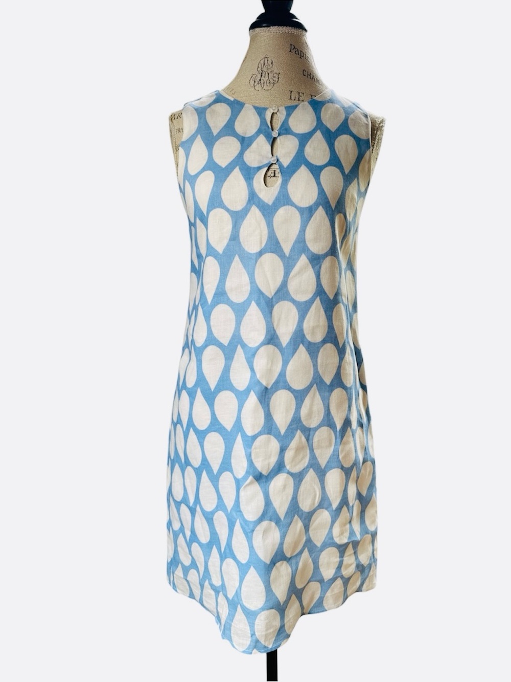 Island Company linen teardrop‎ shift dress S/M